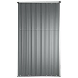 vidaXL Tuinschuur 161x89x161 cm gegalvaniseerd staal grijs