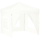 vidaXL Partytent inklapbaar met zijwanden 2x2 m wit