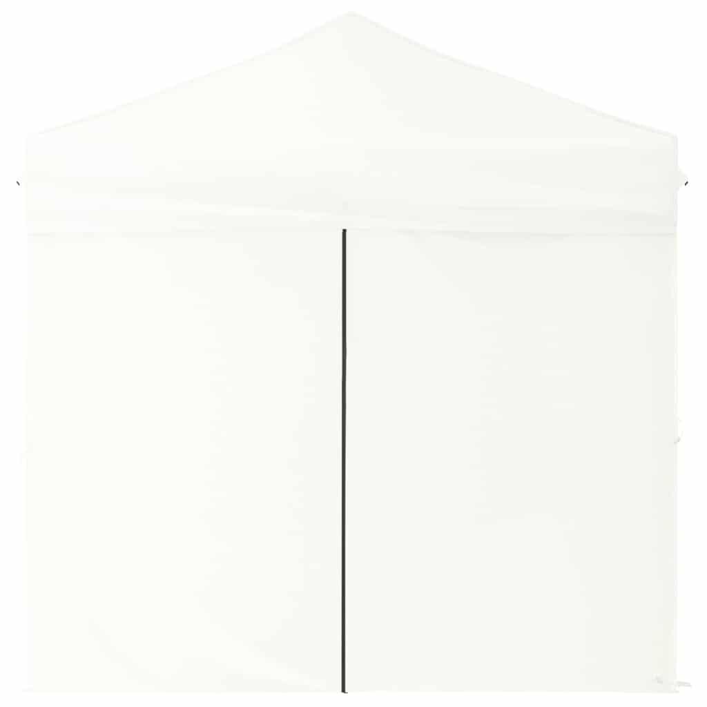 vidaXL Partytent inklapbaar met zijwanden 2x2 m wit