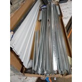 vidaXL Haardhoutschuur 330x92x153 cm gegalvaniseerd staal antraciet