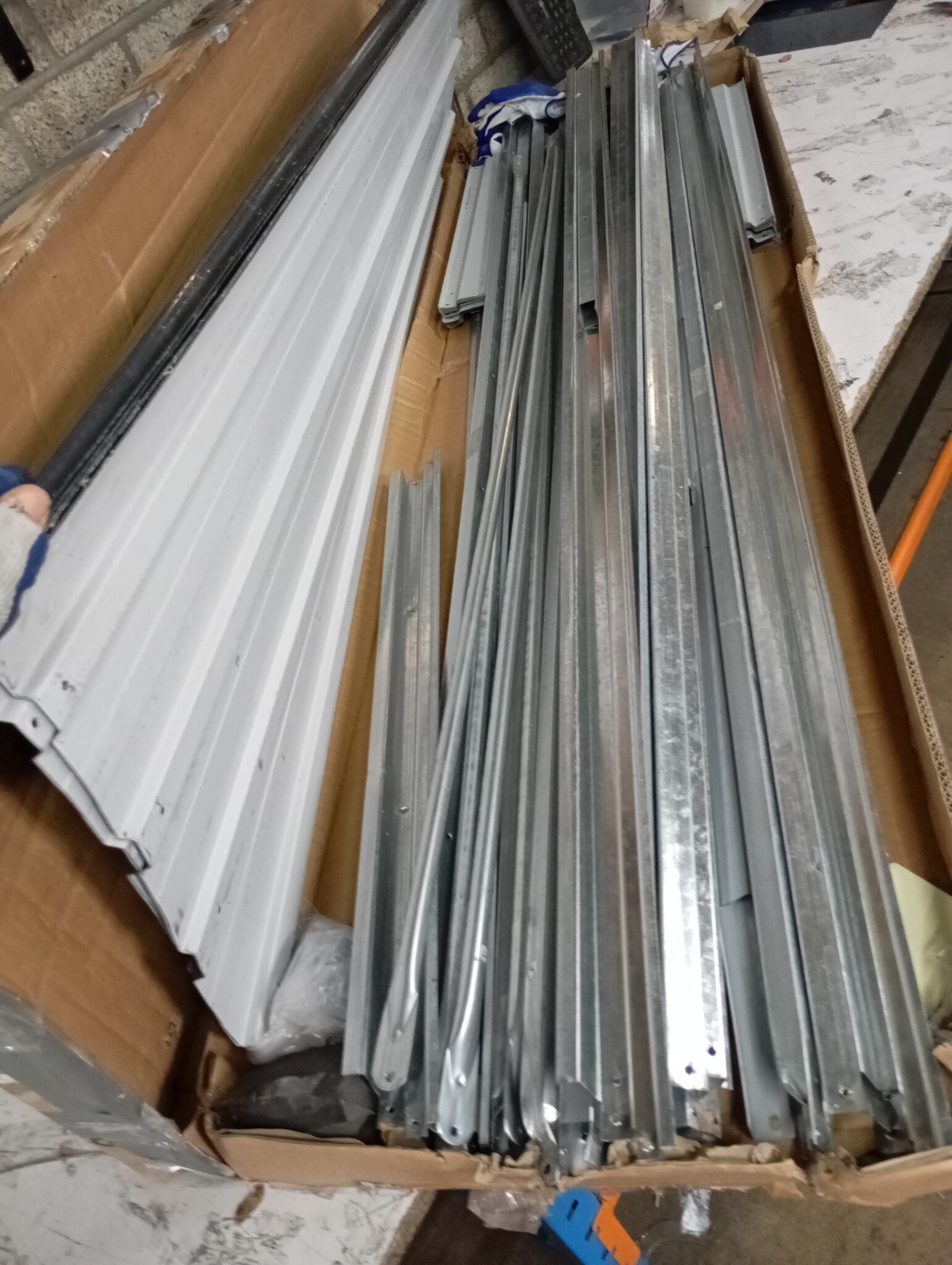 vidaXL Haardhoutschuur 330x92x153 cm gegalvaniseerd staal antraciet