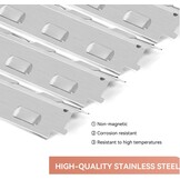 37 cm roestvrij stalen branderafdekking voor Landmann, Enders Boston, tarrington House, Outdoorchef-Perth, Uniflame 750, Tenneker TG4, kamino, hitteschild branderafdekking flavorizer bars gasgrill