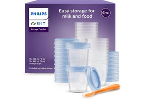 Babyvoeding Bewaarbekers | 20 stuks (180/240ml) | Lekvrij & Stapelbaar | 49% Korting