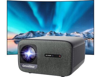 CASIRIS Omnistar Beamer 1500 ANSI | Auto Focus | 1080p Full HD 4K ondersteuning | 16:9 5G WiFi Bluetooth videoprojector voor tv-stick, thuisbioscoop, kantoor, club, buiten