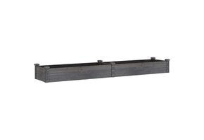 Verhoogde Plantenbak Vurenhout Grijs (240x45x25 cm) - 58% Korting!