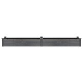 vidaXL Plantenbak verhoogd met voering 240x45x25 cm vurenhout grijs