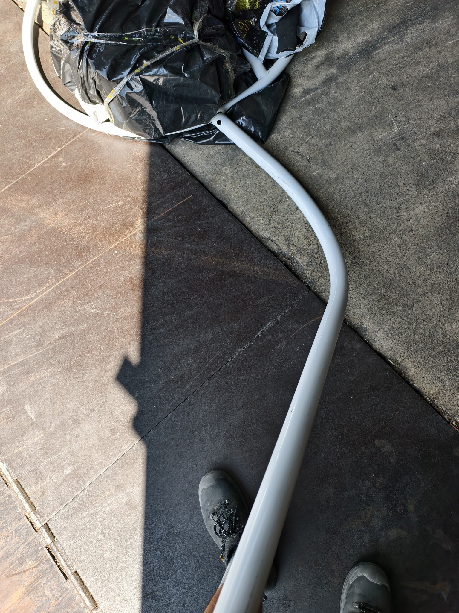 Dubbele Hangstoel Wit met XL Frame & Kussens - 60% Korting!