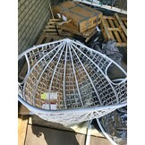Hangstoel - 2 personen - Wit - met Frame - tot 150 kg