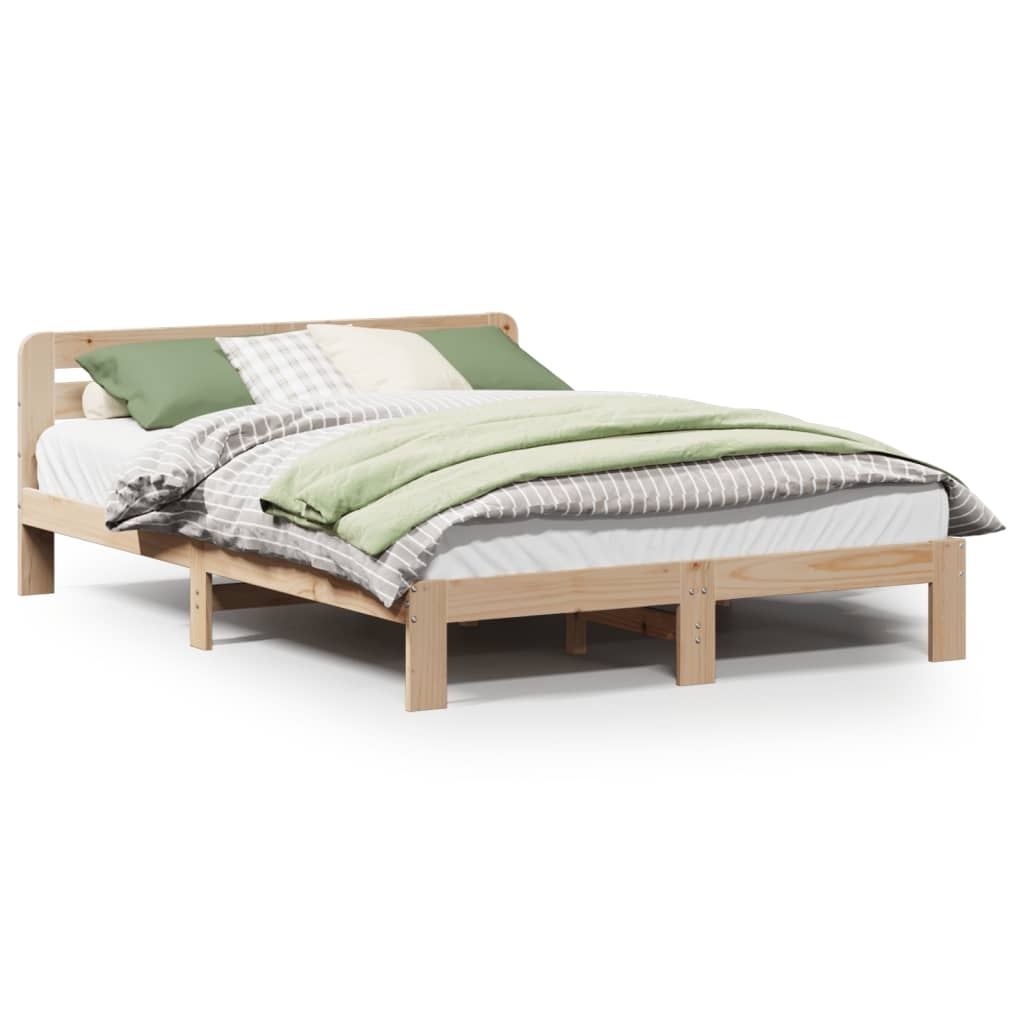 vidaXL Bedframe zonder matras massief grenenhout 140x200 cm