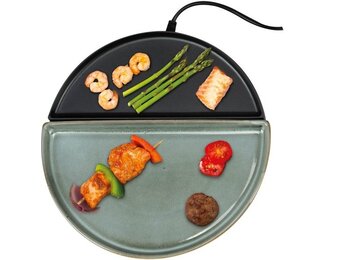 Bourgini Chef's Dinner party Gourtmetset - Uitbreidingsset- Glazed Grey - Bakplaat - PFAS-vrij