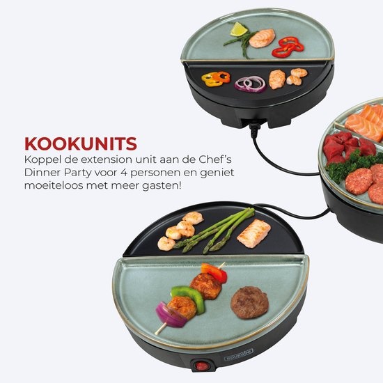 Gourmetset Uitbreidingsset Chef's Dinner Party - 5 Pers. - PFAS-vrij - 56% Korting