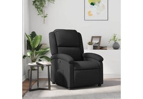 VidaXL Fauteuil Echt Leer Zwart - 35% Korting