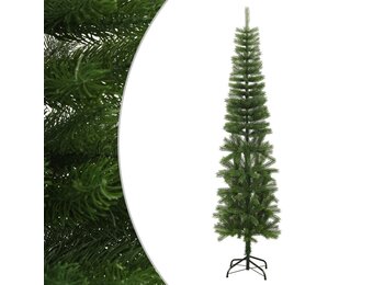 Smal Kunstkerstboom 240 cm PE met Standaard - 51% Korting