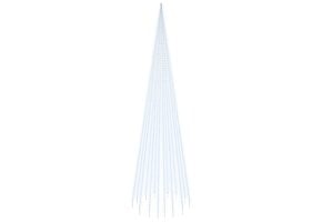Kerstboom Vlaggenmast 800cm 1134 LED's Koudwit - 86% Korting