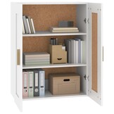 vidaXL Wandkast 69,5x32,5x90 cm bewerkt hout wit