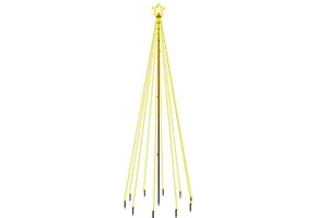 VidaXL Kerstboom met Grondpin - 300cm - 310 Warmwitte LED's - 50% Korting