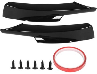 ABS Glanzend Zwarte Bumper Splitters voor BMW E90 M Sport 2009-2012 (52% Korting)