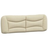 vidaXL Hoofdbordkussen 160 cm Stof Crème - 46% Korting