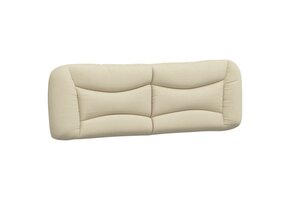vidaXL Hoofdbordkussen 160 cm Stof Crème - 46% Korting
