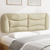 vidaXL Hoofdbordkussen 160 cm Stof Crème - 46% Korting