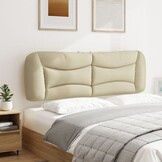 vidaXL Hoofdbordkussen 160 cm Stof Crème - 46% Korting