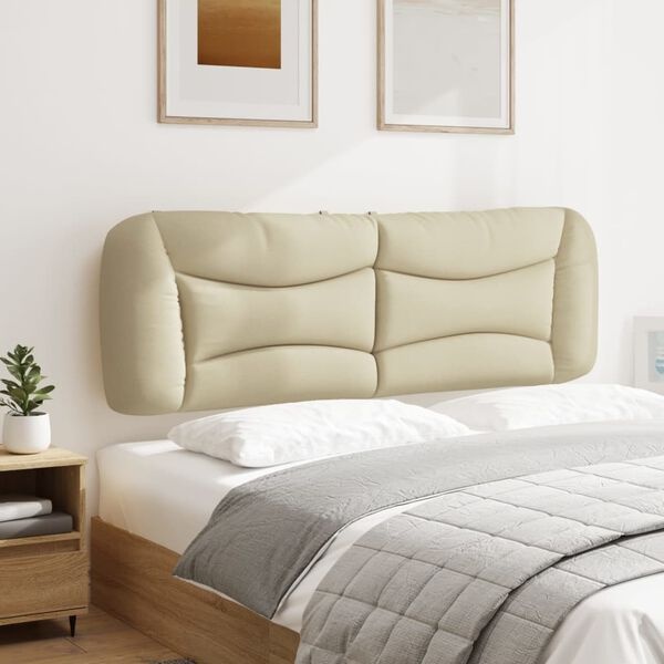 vidaXL Hoofdbordkussen 160 cm Stof Crème - 46% Korting