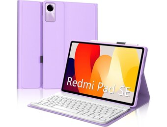AZERTY Toetsenbordhoes voor Xiaomi Redmi Pad SE 11 inch - Lichtpaars (51% Korting)