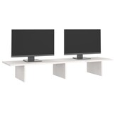 Monitorstandaard Grenenhout Wit 100x27x15 cm - 62% Korting