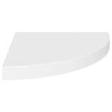 Zwevende Hoekplanken MDF Wit (4 stuks) - 69% Korting