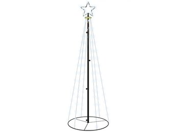 Kegelkerstboom 108 LED's koudwit, 70x180 cm - 65% Korting