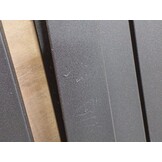 vidaXL Haardhoutrek Staal Matzwart 110x28x116cm - 65% Korting