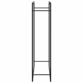 vidaXL Haardhoutrek Staal Matzwart 110x28x116cm - 65% Korting