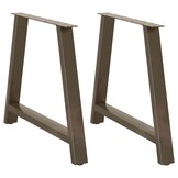 vidaXL Salontafelpoten 2 st A-vormig 90x(72-73) cm staal