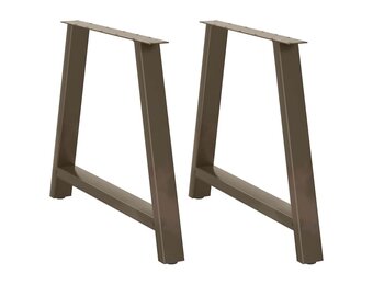 vidaXL Salontafelpoten 2 st A-vormig 90x(72-73) cm staal
