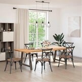 vidaXL Salontafelpoten 2 st A-vormig 90x(72-73) cm staal