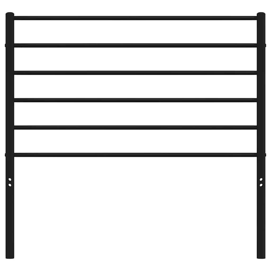 VidaXL Hoofdbord Metaal Zwart 100 cm - 43% Korting