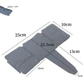 20x Kunststof Gazonrand Steenlook Grijs - 25x25cm - 51% Korting