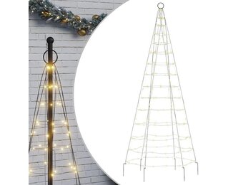 LED-kerstboom vlaggenmast 180cm 200 LED's warm wit - 44% Korting