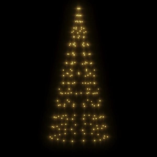 VidaXL LED Kerstboom voor Vlaggenmast 180cm 200 LED's Warm Wit - 62% Korting