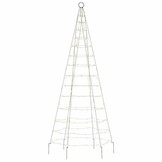 LED-kerstboom vlaggenmast 180cm 200 LED's warm wit - 44% Korting