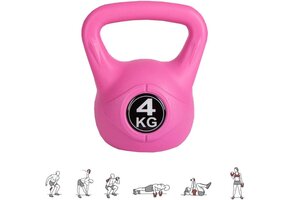 Gekleurde Kettlebell Beton met Neopreen, 12-20 kg - 60% Korting!
