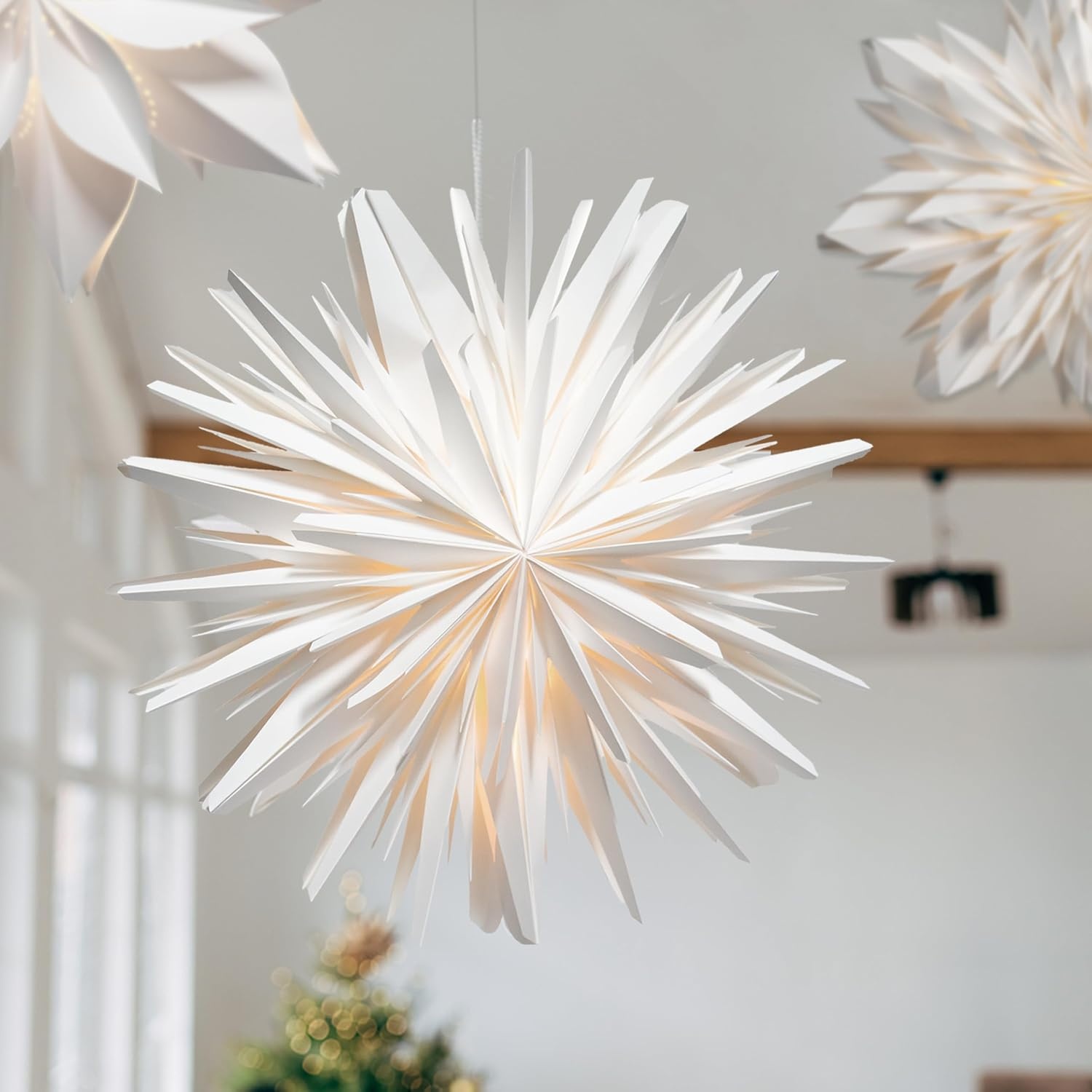 Verlichte Kerstster LED Wit 45 cm - 41% Korting