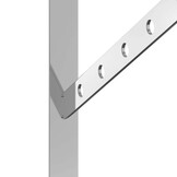 VidaXL Plankdragers RVS 4 stuks - 40x25 cm - 45% Korting