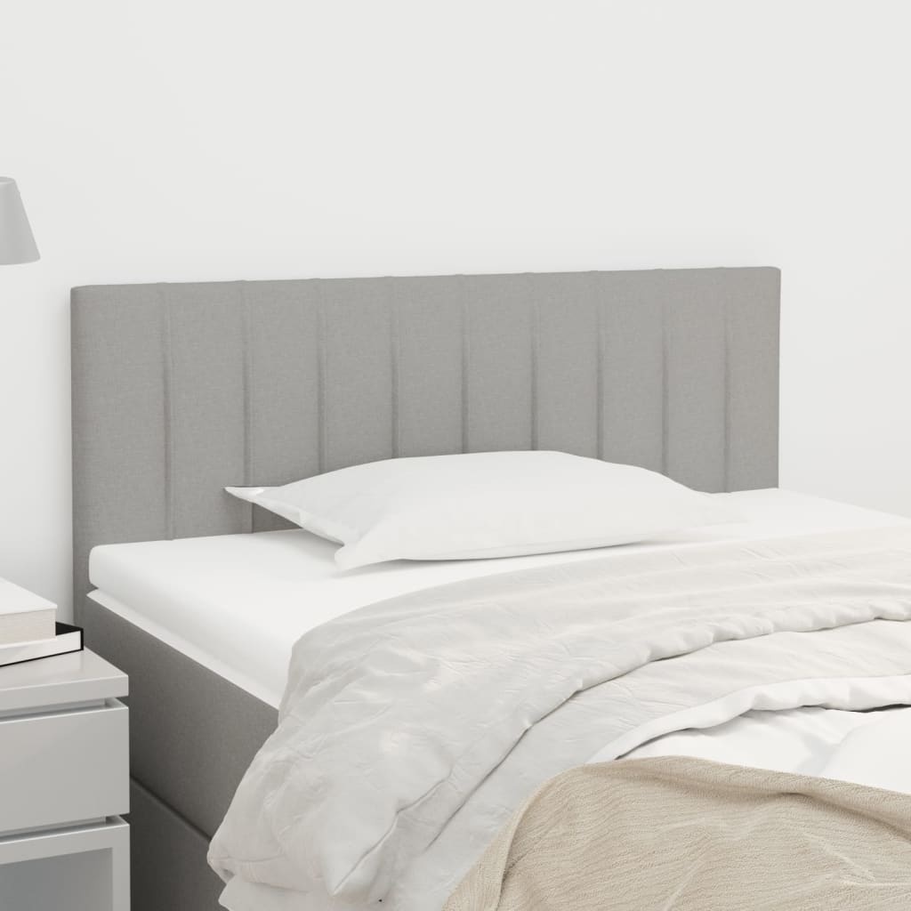 Hoofdbord Stof Lichtgrijs - 90x5x78/88 cm (64% Korting)