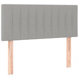 Hoofdbord Stof Lichtgrijs - 90x5x78/88 cm (64% Korting)