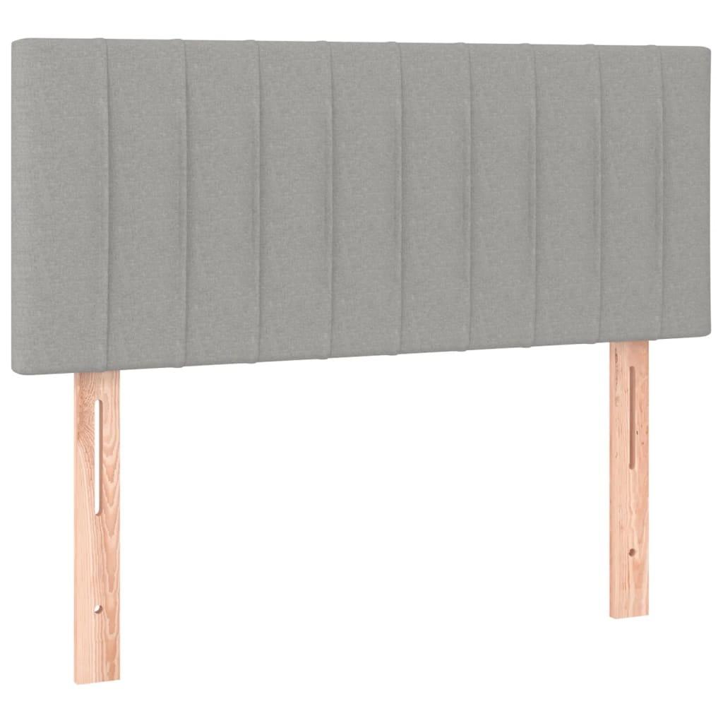 Hoofdbord Stof Lichtgrijs - 90x5x78/88 cm (64% Korting)