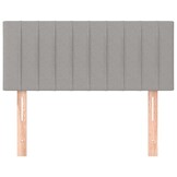 Hoofdbord Stof Lichtgrijs - 90x5x78/88 cm (64% Korting)