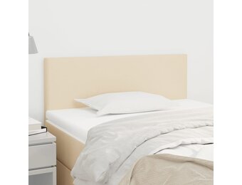 vidaXL Hoofdbord Crème 100x5x78/88 cm Stof - 58% Korting