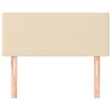 vidaXL Hoofdbord Crème 100x5x78/88 cm Stof - 58% Korting
