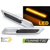 Dynamische LED Zijknipperlichten Zilver Smoke - BMW F10/F11 (2010-2013) - 57% Korting